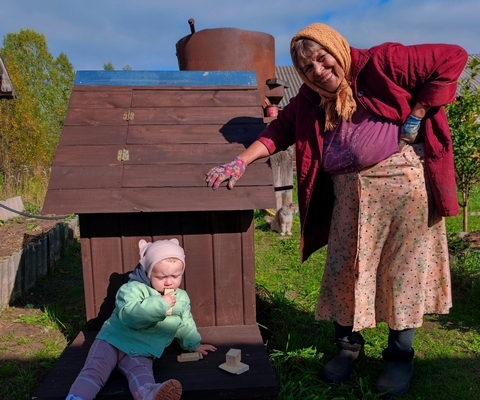 Фото Ю. Захаровой  «Хорошо в деревне при любой погоде»
