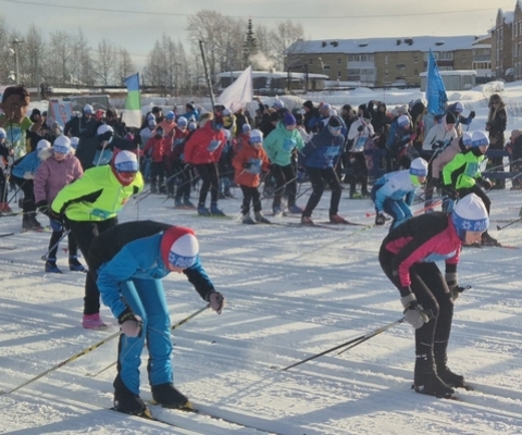 Лыжня России в Ухте. Фото Управления физкультуры